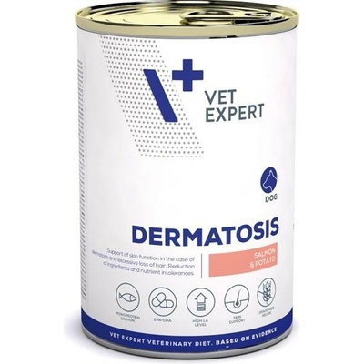 VetExpert Veterinary Diet 4T Dermatosis Dog Salmon & Potato 200 g