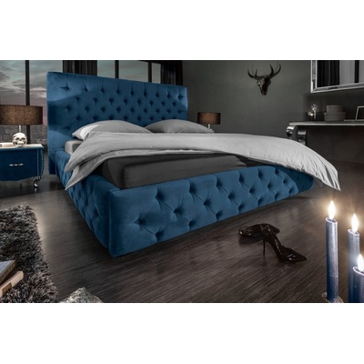 Interior DE Chesterfield Lux tmavě modrá samet