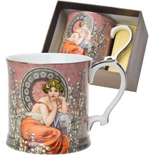 HOME ELEMENTS Porcelánový hrnek Mucha tmavý 360 ml