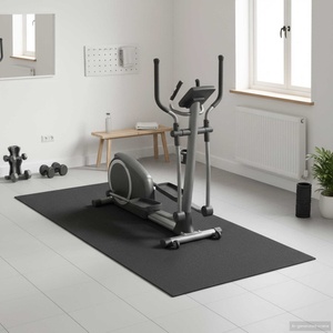 vidaXL Мат за спортна защита Черен 180 x 75 x 0, 6 см Високоплътен PVC (42025272)