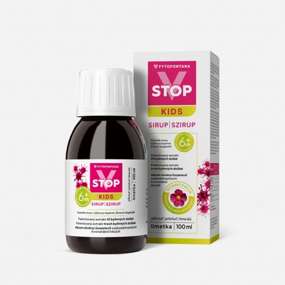 Fytofontana V-STOP sirup Kids 6m+ limetka 100 ml