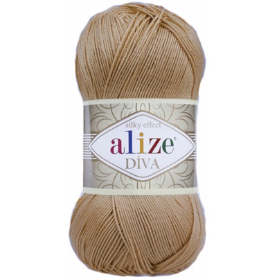 Příze Alize Diva 369 středně hnědá