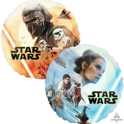 Anagram Fóliový balónek kulatý Star Wars: Vzestup Skywalkera 43 cm