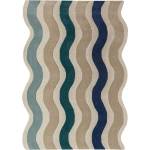 Flair Rugs Син ръчно изработен вълнен килим 160x230 cm Cascade Wool - Flair Rugs (503119382700)