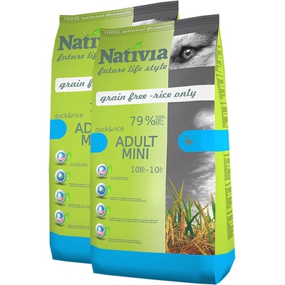 Nativia Adult Mini Duck & Rice 2 x 3 kg