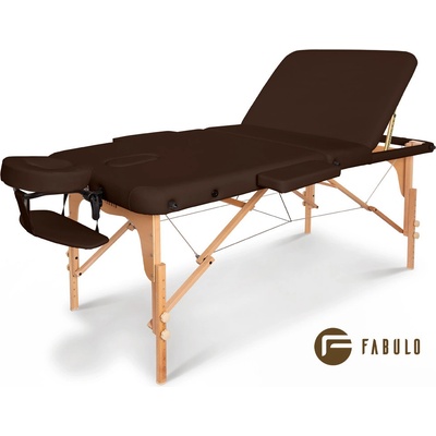 Fabulo USA Dřevěný masážní stůl Fabulo UNO Plus Set 186 x 71 cm 4 barvy Barva: čokoládová 186 x 71 cm 15,2 kg 6 barev