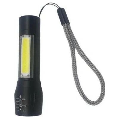 LED nabíjecí kapesní svítilna XPE 3W 120lm + COB 1W 100lm