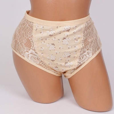 Памучна макси бикина в бежово