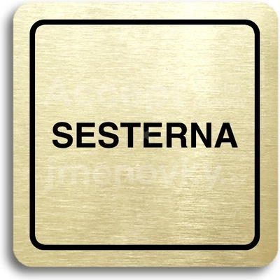 ACCEPT Piktogram sesterna - zlatá tabulka - černý tisk