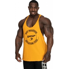 Gasp Stringer YELLOW pánske športové fitness voľné tielko žlté