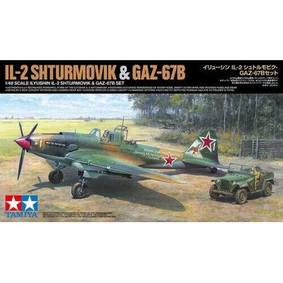Tamiya Ilyushin IL 2 Shturmovik with GAZ 67B Set 1:48