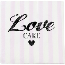 Miss Etoile Ubrousky 3V - Love cake - bílo-růžové - 30 ks 33x33cm