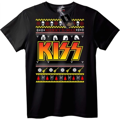 NOONEBRAND Тениска KISS Коледно Тържество - XL, White