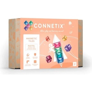 Connetix Connetix® Пастелна квадратна опаковка магнитен строителен комплект 40 бр (ct-p-00040-sq)