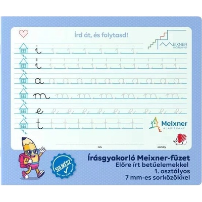 Sešit pro nácvik psaní podle Meixnerové 1. třída modrý