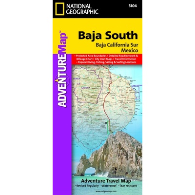 Baja California Jih Adventure Map GPS komp. NGS