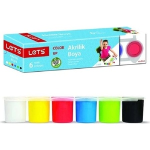 LET'S Акварелни бои 6 цвята Let's L-5200