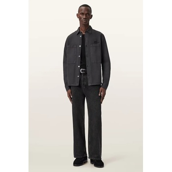 AllSaints Риза AllSaints в сиво със стандартна кройка с класическа яка M076SD (M076SD)