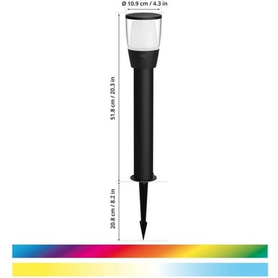 Philips WiZ Connected Elpas Bollard 8720169071797