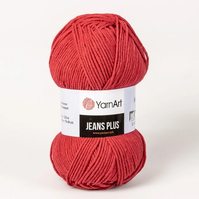 Yarn Art Jeans Plus 51 tmavší červená