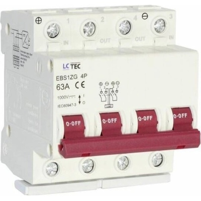 LC TEC Vypínač EBS1ZG 63A 4P 1000VDC hlavní 108379