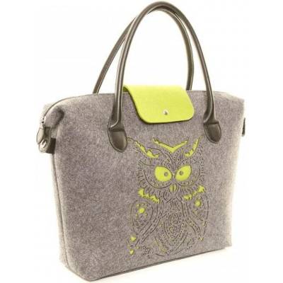 Filcová kabelka Felt Owl zelená
