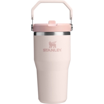 STANLEY Светлорозов термос от неръждаема стомана 600 ml IceFlow Flip Straw 2.0 Tumbler Rose Quartz - Stanley (10-12044-044)