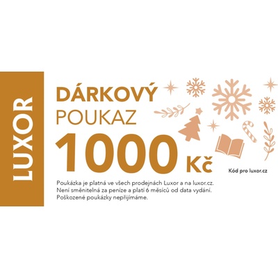 Luxor Elektronický dárkový poukaz 1000 Kč - Vánoční