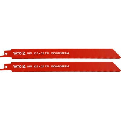 YATO Pílové listy BIM 225mm 24TPI 2ks YT-33934