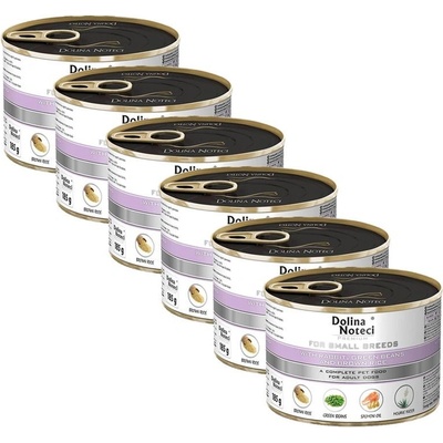 Dolina Noteci Premium Adult Small Breed with Rabbit Green Beans and Brown Rice 6 x 185 g