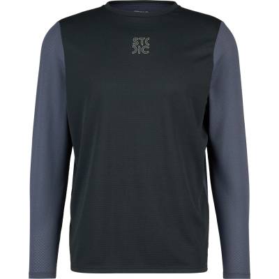 Stoic Мъжка спортна тениска Stoic Performance ForsvikSt. Longsleeve Sport shirt - Black / Midnight Grey - размер 3XL (216-6695-0116)