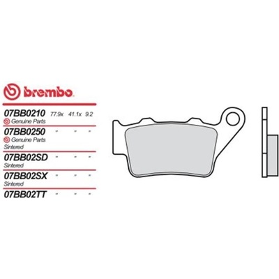 Zadní brzdové destičky Brembo BMW 650 F 650 ST 1993 - 2000 směs 58