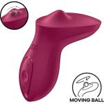 Satisfyer Exciterrr - въртящ се клиторен вибратор с перли (червен)
