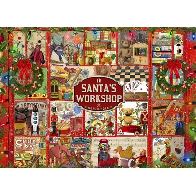 Bluebird Puzzle - Puzzle Santas Workshop - 500 piese