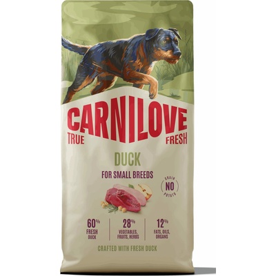 Carnilove True Fresh Dog Duck for Adult Small Breeds 12 kg