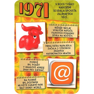 Blahopřaní 1971 - česky, varianta A