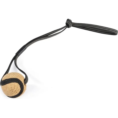 Camon Jute ball with long handle - Кучешка играчка топка от юта с дълга дръжка