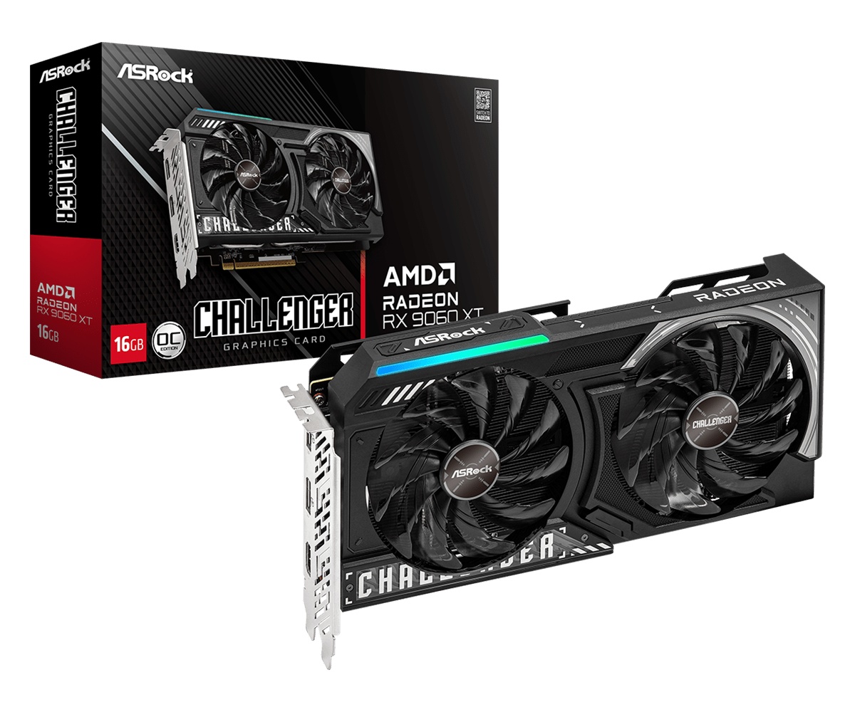 ASRock Radeon RX 9060 XT Challenger OC 16GB GDDR6 128bit (90-GA5QZZ-00UANF)