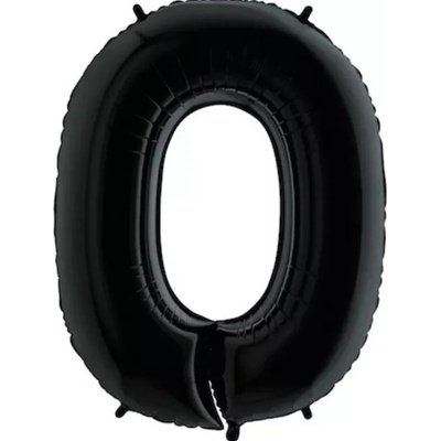 Grabo Nafukovací balónek číslo 0 černý 102 cm extra velký