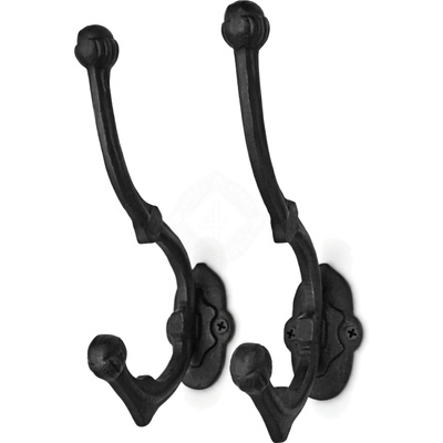 Mystic Colonial Hardware Viktoriánský litinový dvojháček 19 cm, sada 2 ks