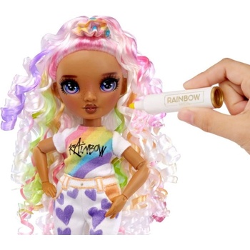 MGA Rainbow High Fashion Doll Color & Create s fialovýma očima 594147