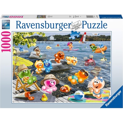Ravensburger Пъзел Ravensburger от 1000 части - Морски пикник с Гелини (17396)