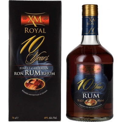 XM Royal Demerara Rum 10y 40% 0,7 l (tuba)