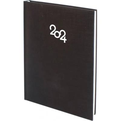 Бележник с дати А5 книговинил 168 листа Черен (2011016-08-42011)