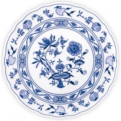 Český porcelán Dubí Talíř dortový 10043 Cibulák 31 cm