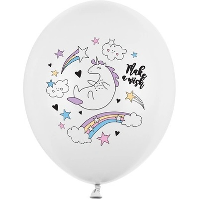 Party Deco Латексови Балони Пастел - Бебе Еднорог 30см - (1 пакет / 6 бр. )