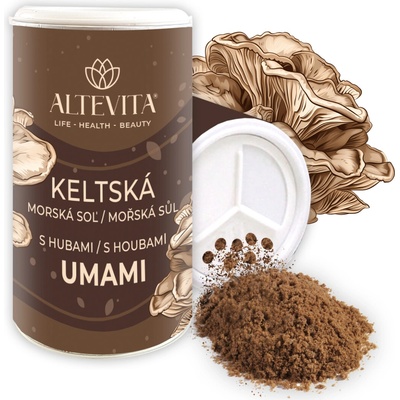 Altevita Keltská morská soľ hubami UMAMI 180g