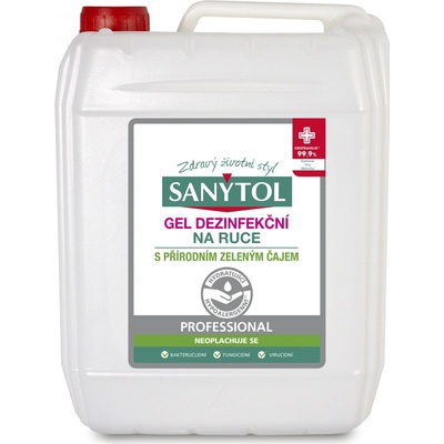 SANYTOL Dezinfekčný gél na ruky PROFESSIONAL 5 l