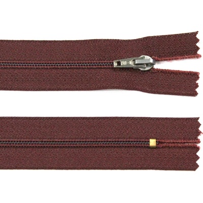 Spirálový zip no.3 nerozepínací 30cm - více barev color: 579 vínová