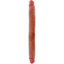 ToyJoy Get Real Foreskin Double Dong 46cm Caramel